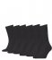 Calvin KleinSock Casual Flat Knit Cotton Carter 6-Pack Black (001)
