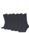Calvin KleinSock Casual Flat Knit Cotton Carter 6-Pack Navy (002)