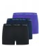 Calvin Klein  3P Low Rise Trunk 3-Pack black blue shadow cobalt water (4KU)