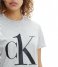 Calvin Klein  S/S Crew Neck Grey Heather Black Logo (YG4)