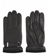 Calvin Klein Leather Rivet Gloves Ck Black (BAX)