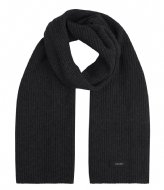 Calvin Klein Daddy Wool Knit Scarf 30X180cm Ck Black (BAX)