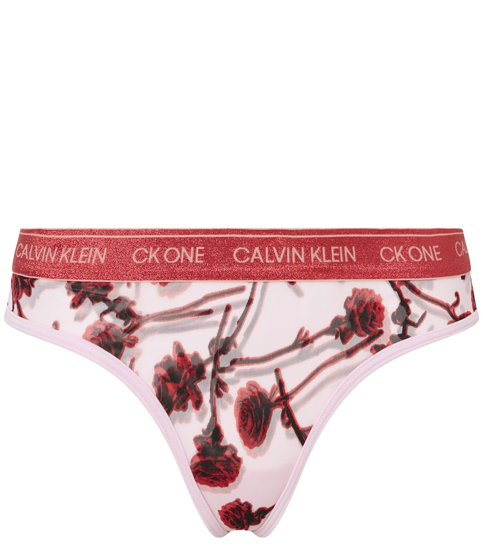 Calvin Klein Underwear CK One Floral Mesh Thong Dames online kopen