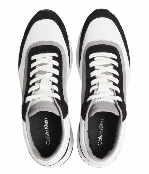 Calvin Klein  Low Top Lace Up Leather Black White (00T)