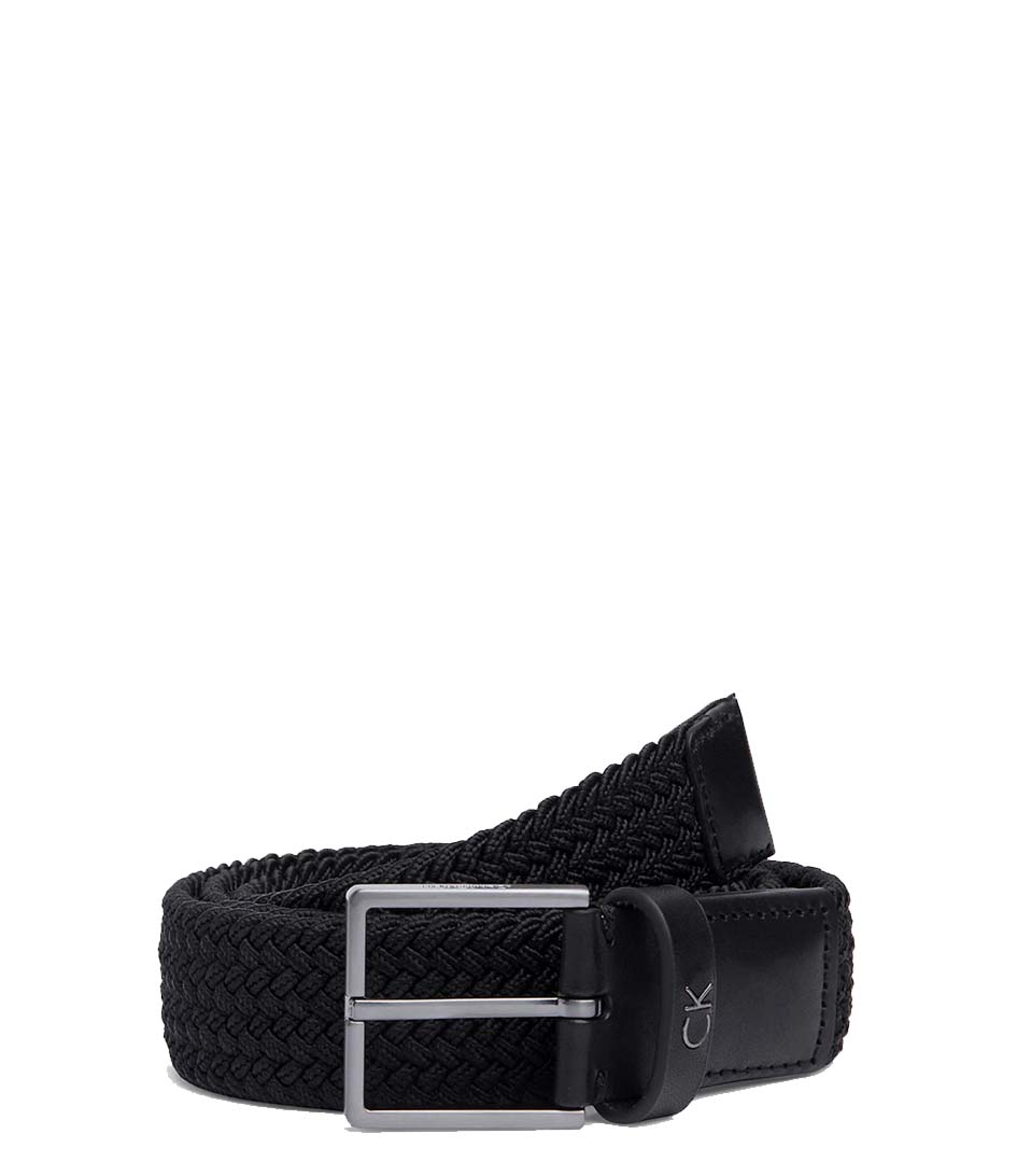 Calvin Klein Belt Formal Elastic Belt 3.5cm Black (001) | The Little Green  Bag