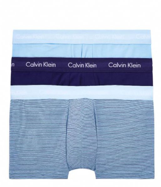 Calvin Klein Boxershort Low Rise Trunk 3pk Hydrangea Blue/Stripe/Purple Fuss (K7P) Calvin Klein Boxershort Low Rise Trunk 3pk Hydrangea Blue/Stripe/Purple Fuss (K7P)