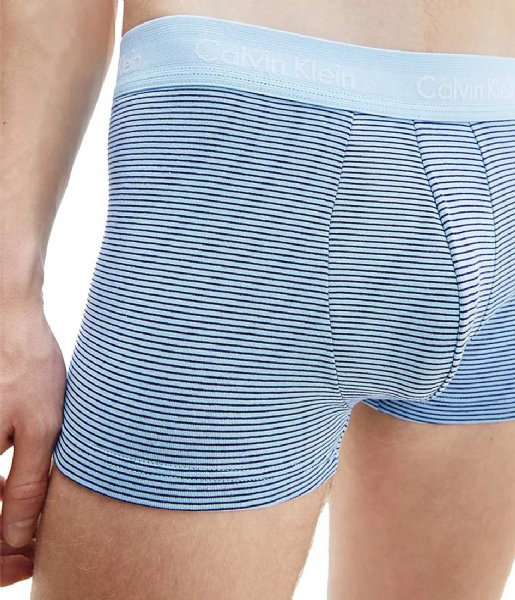Calvin Klein Boxershort Low Rise Trunk 3pk Hydrangea Blue/Stripe/Purple Fuss (K7P) Calvin Klein Boxershort Low Rise Trunk 3pk Hydrangea Blue/Stripe/Purple Fuss (K7P)