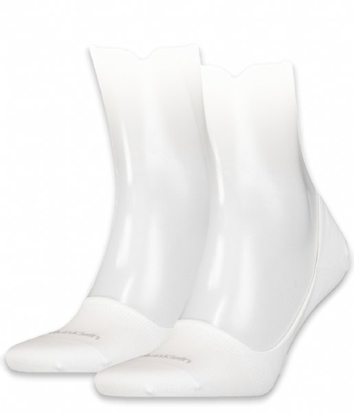 Calvin Klein Sokken Men Footie Mid Cut 2P White (002)