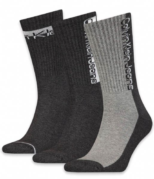 Calvin Klein Sokken Men Sock 3P Athleisure Dark Grey Melange (003)