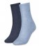 Calvin Klein Sokken Women Sock 2P Denim Blue (005)