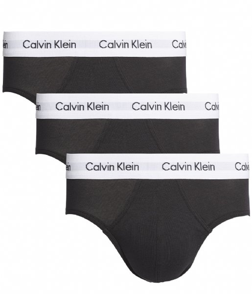 Calvin Klein  3P Hip Brief Black (001)