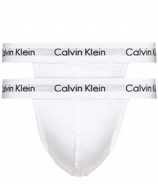 Calvin Klein  Jock Strap 2Pk White (100)