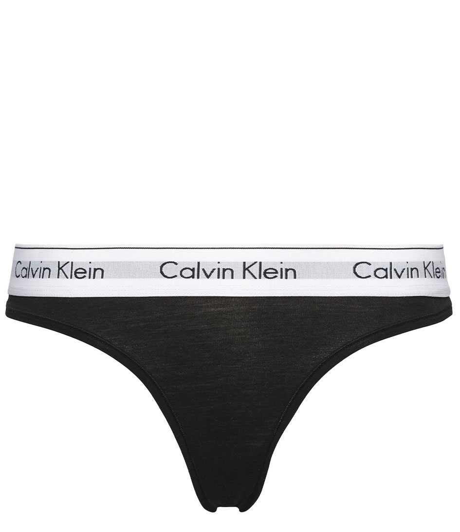 Calvin Klein Brief Thong Black (001) | The Little Green Bag