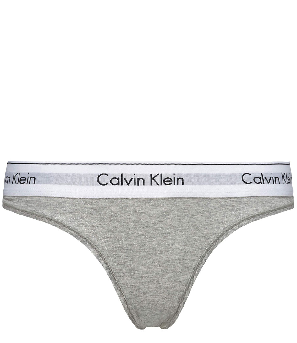 Calvin Klein Brief Thong Grey Heather (020) | The Little Green Bag