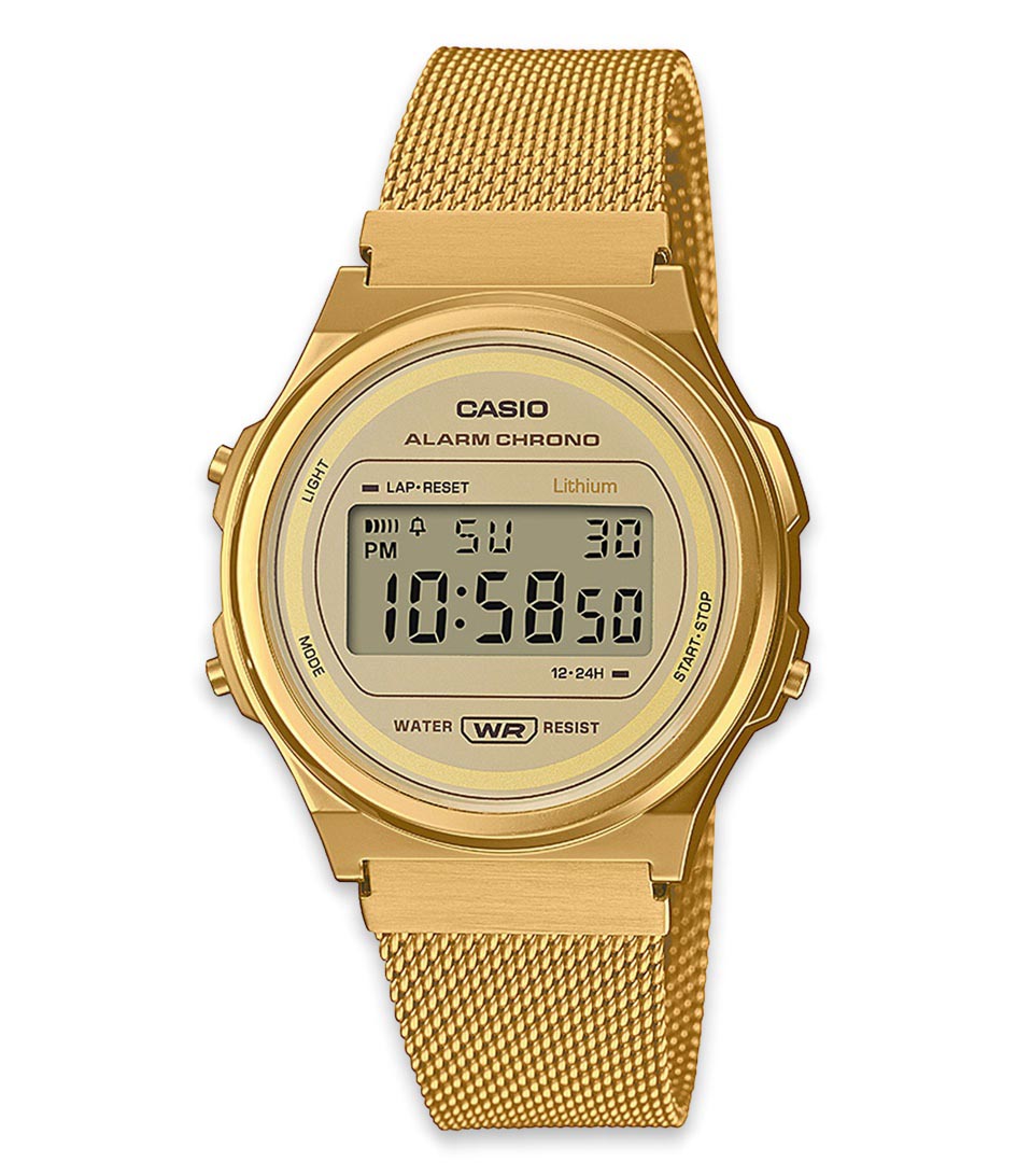 Casio Horloges Vintage Round A171WEMG 9AEF Goudkleurig online kopen