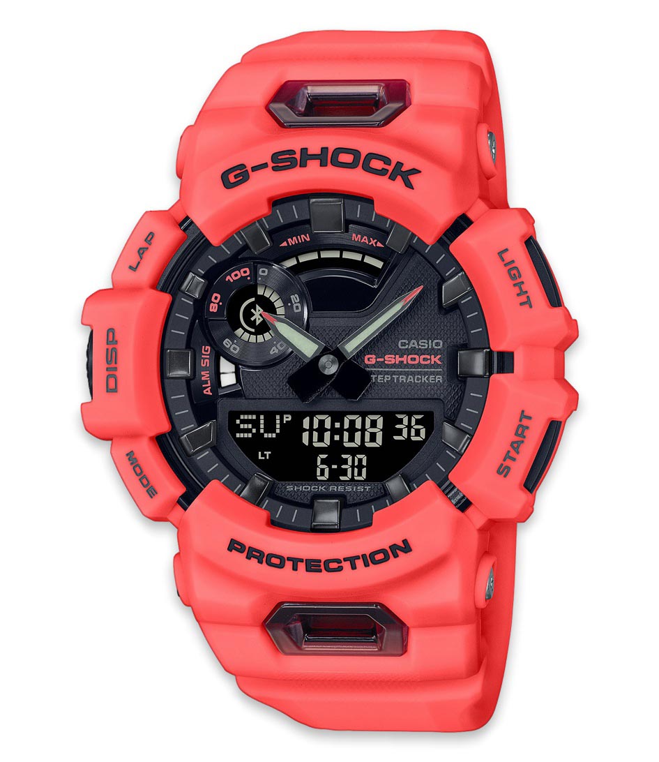 slinger Goot straal G-Shock Watch G-Squad GBA-900-4AER Rood | The Little Green Bag