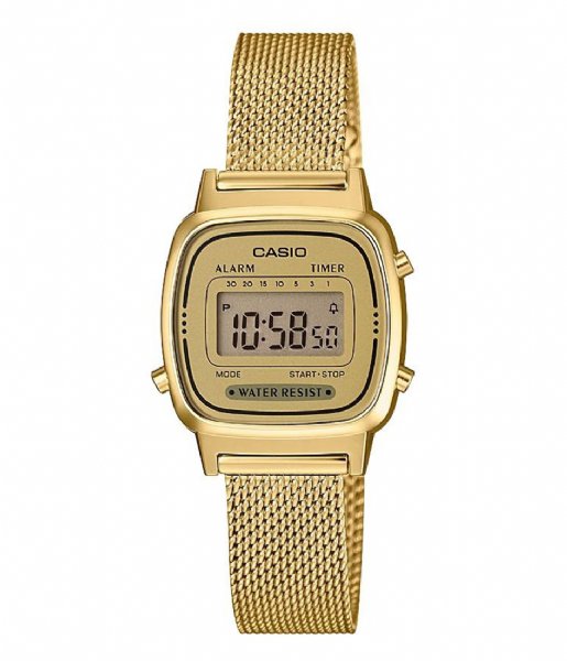 Casio Horloge Vintage Mini LA670WEMY-9EF Goudkleurig Casio Horloge Vintage Mini LA670WEMY-9EF Goudkleurig