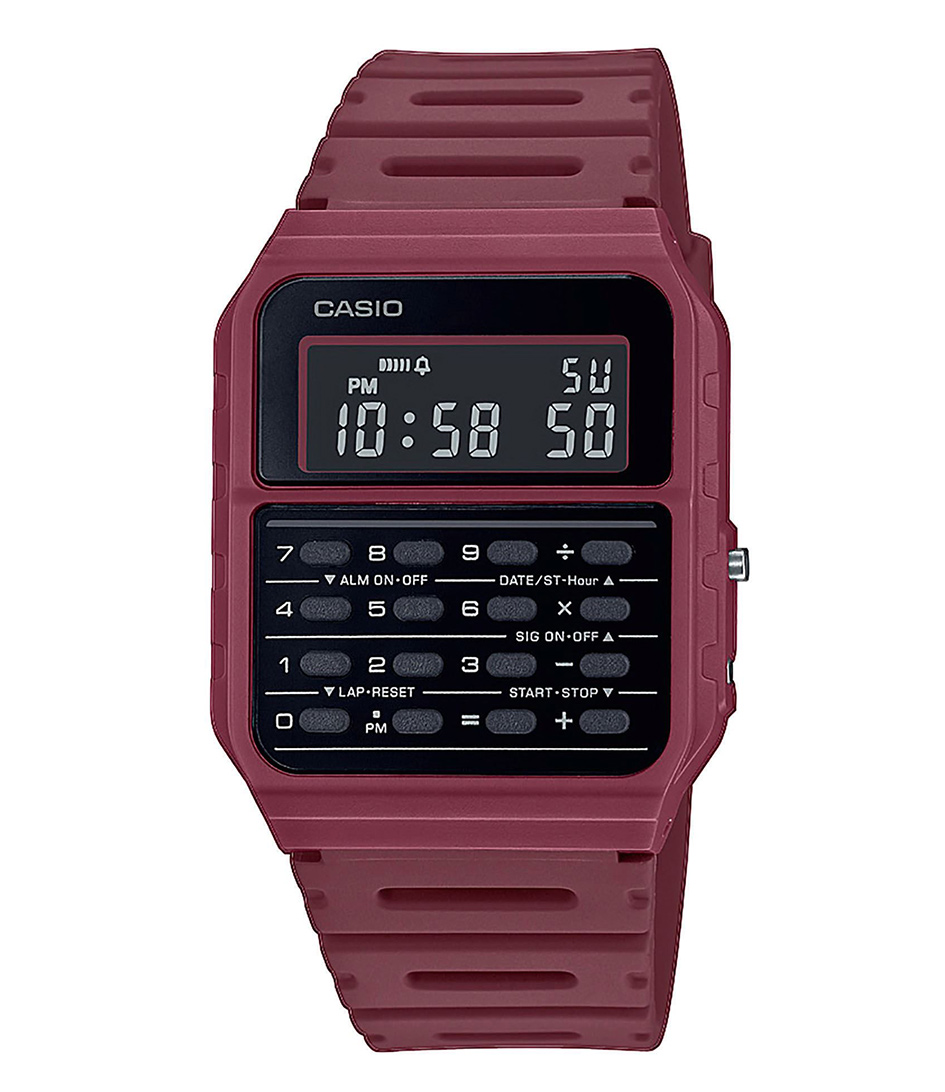 Casio Horloges Vintage Edgy CA 53WF 4BEF Rood online kopen