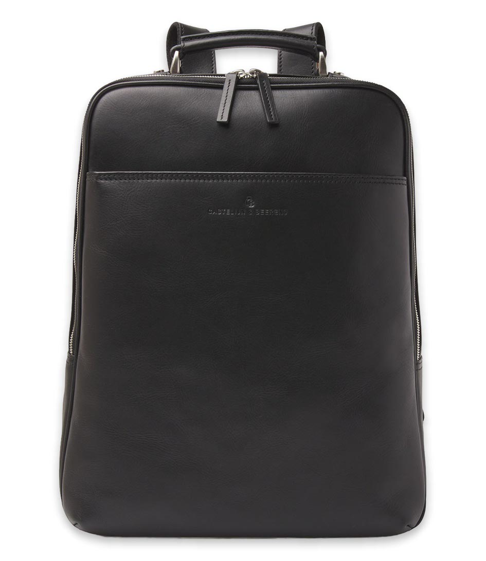 Castelijn & Beerens Laptop backpack Laptop rugzak 15.6 inch and tablet RFID  Zwart | The Little Green Bag