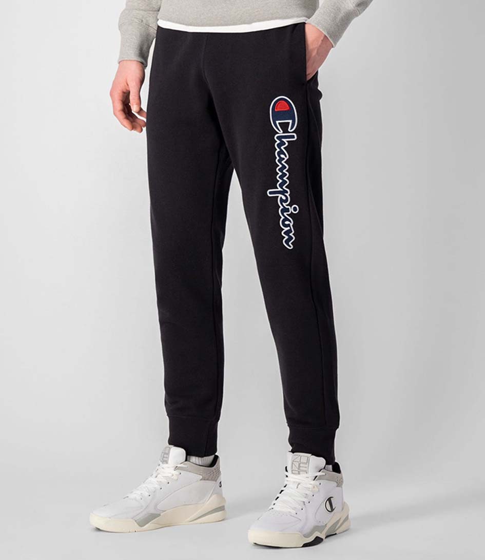 champion rib cuff pants black