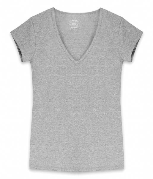 Claesens  V-Neck T-Shirt SS Grey Melee