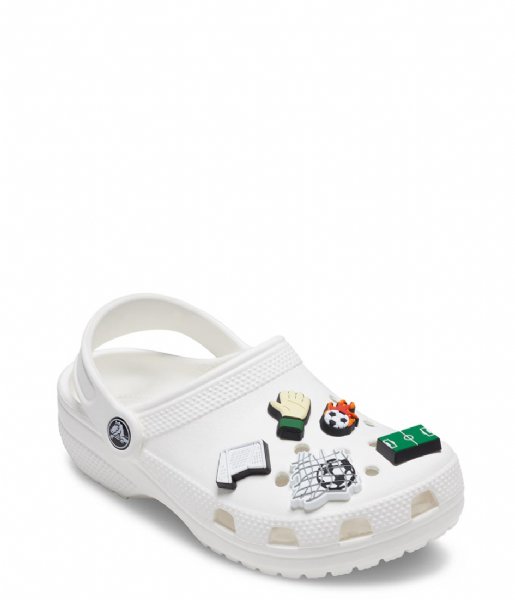 Crocs Gadget Jibbitz Big Time Soccer 5-Pack White