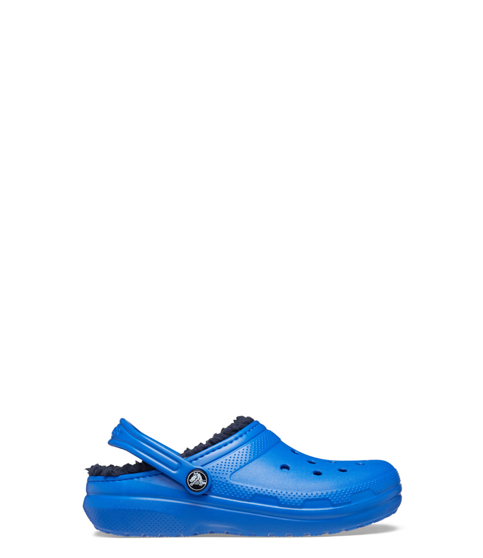 Crocs House slippers Classic Lined Clog Toddler Blue Bolt (4KZ) | The ...