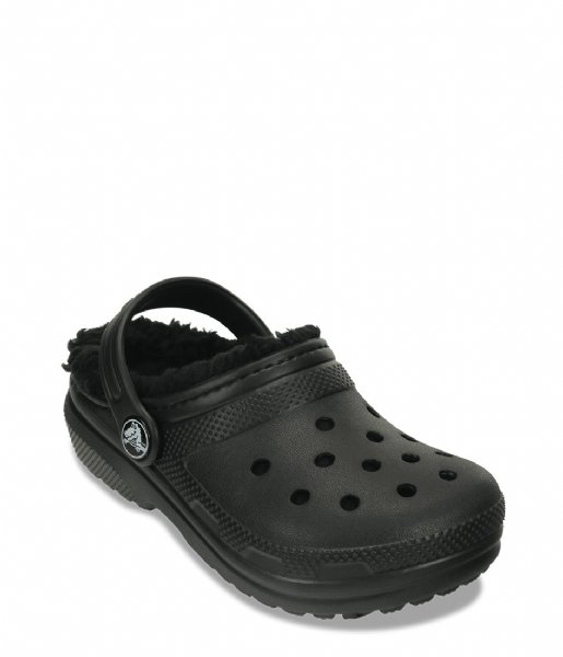 Crocs  Classic Lined Clog Kids Black Black (60)