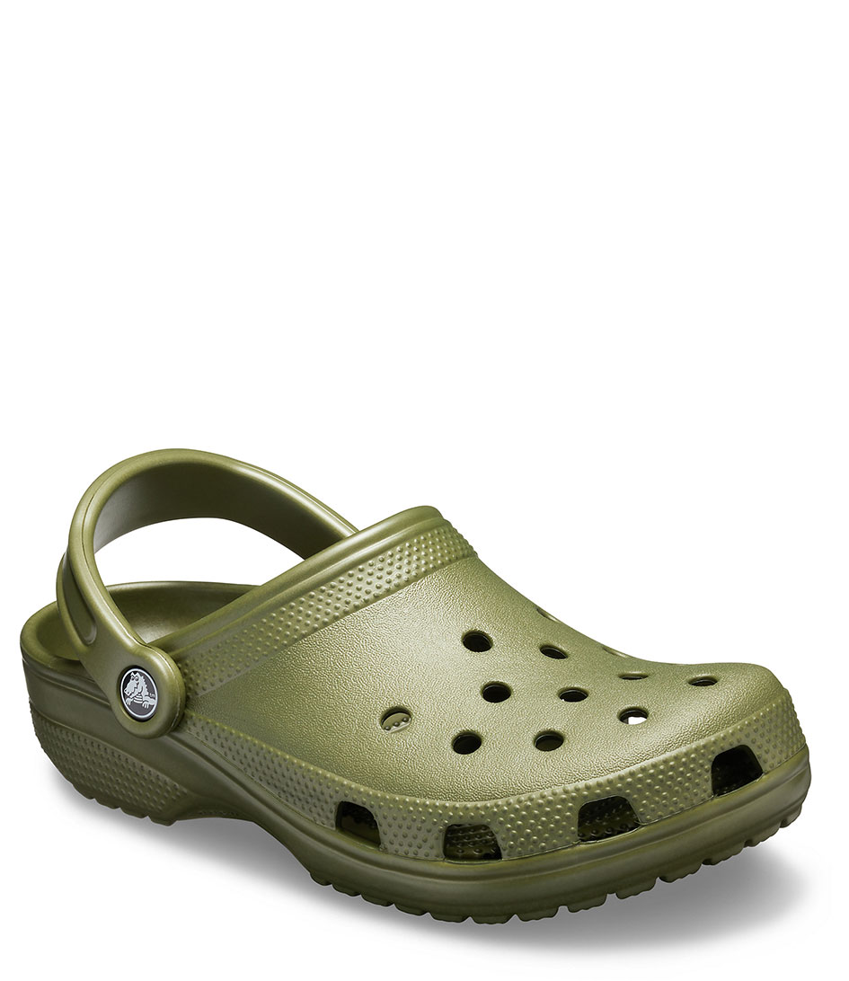 army green crocs