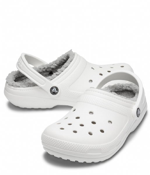 Crocs Clog Classic Lined Clog White Grey (10M)