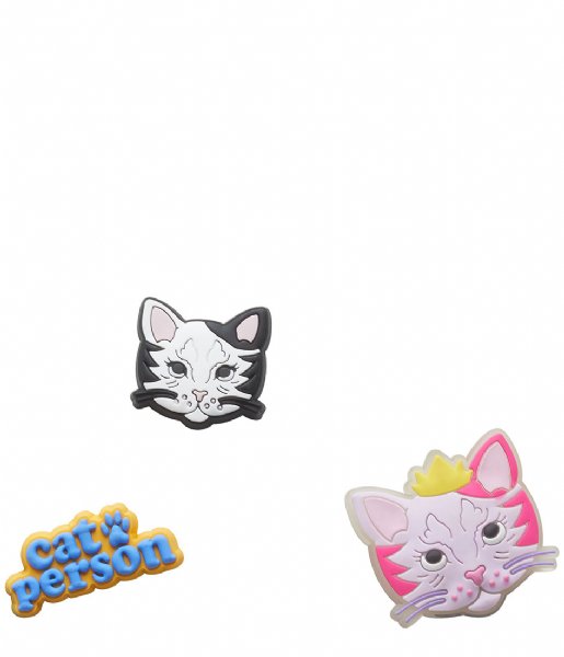Crocs  Jibbitz Cat Person 3 Pack Multi