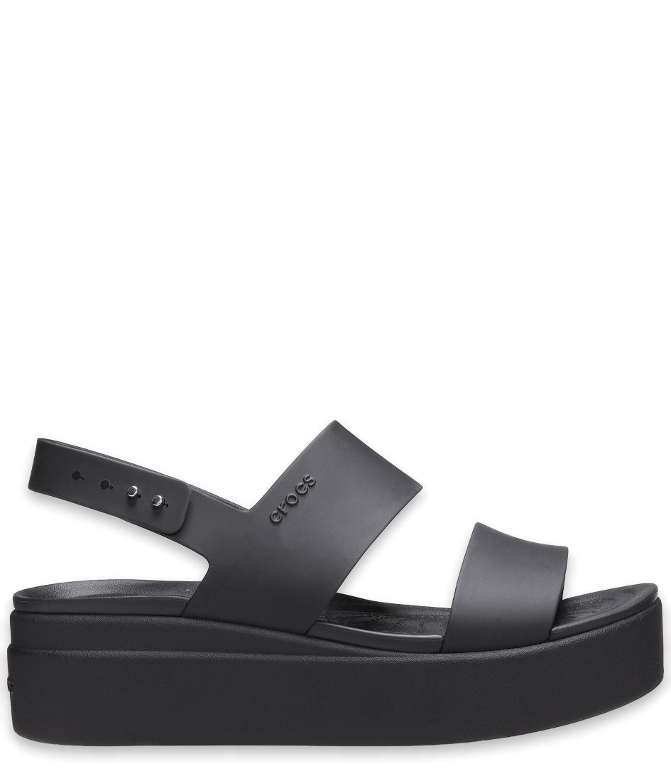 black platform sandals crocs