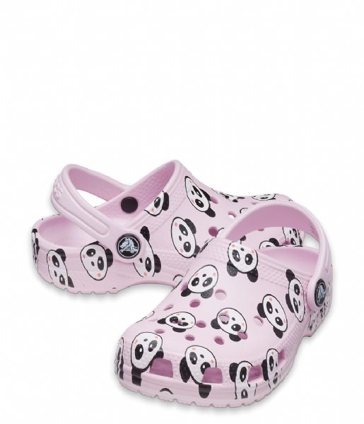 Crocs  Classic Panda Print Clog K Ballerina Pink (6GD)
