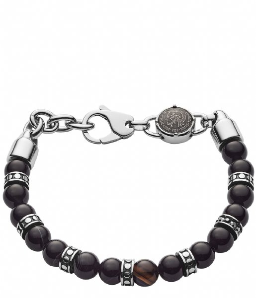 Diesel Armband Beads DX1163040 Zwart en zilverkleurig