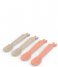 Done by Deer  Kiddish Spoon 4 Pack Sand Coral (71)