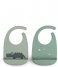 Done by Deer  Silicone Bib 2 Pack Green (30)