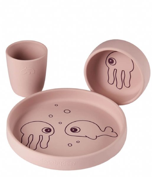Done by Deer  Silicone dinner set Sea friends Powder (1509711)
