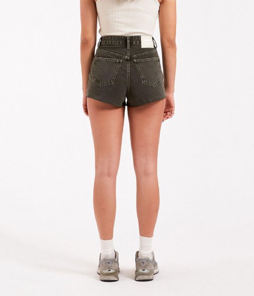 Bijna vertalen verbrand Dr. Denim Jeans Skye Shorts Washed Thyme Ripped (368) | The Little Green Bag