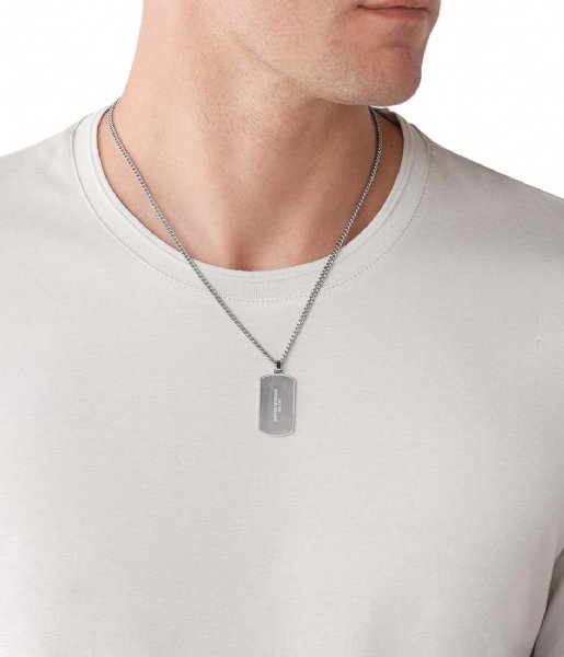 Afstotend holte Industrialiseren Emporio Armani Ketting Essential Silver | The Little Green Bag