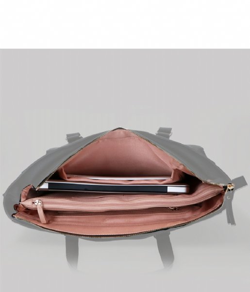 FMME  Caithy Laptop Business Bag Croco 13.3 Inch brown (021)