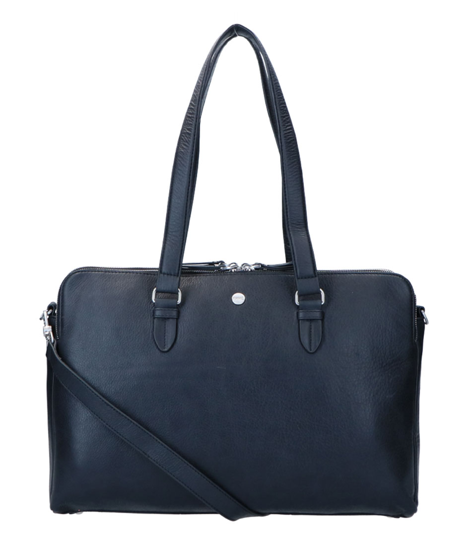 FMME Crossbody tasker Charlotte Business Bag Nature 15.6 Inch black (001) | The Green Bag