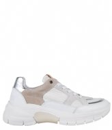 Shabbies Sneaker Mix Materials White L Grey (3008)