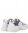 Shabbies  Sneaker Mix Materials White Lila (3046)