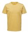 Selected Homme  Stripe Ss O-Neck Tee W Golden Spice Bright White