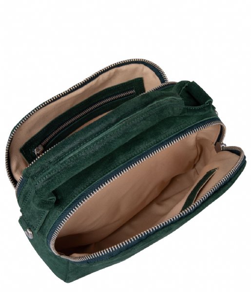 Shabbies Handtas Handbag Waxed Suede Dark Green (7003)