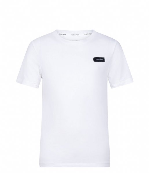 Calvin Klein  Boys Knit Pj Set Short Sleeve And Short White W Greyheather (0WT)