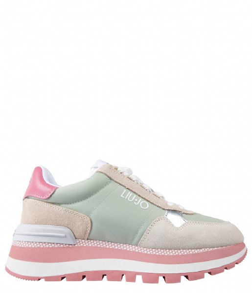Liu Sneakers 10 Sneaker Lamb Pistachio Pink (S1434) | The Little Green Bag