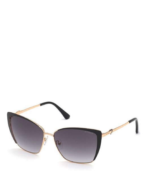 Guess  Metal Sunglasses Shiny Black Gradient (01B)