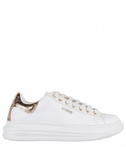 Plons Ananiver winnen Guess Sneakers Vibo White Gold (WHIGO) | The Little Green Bag