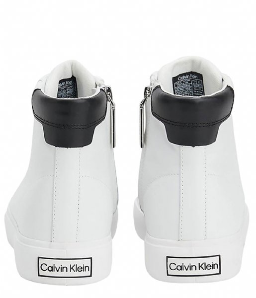Calvin Klein  Vulc High Top Leather White Black (0K6)